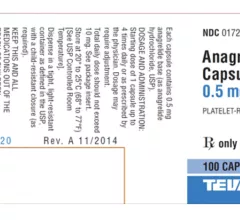Anagrelide capsules FDA recall Teva Pharmaceuticals USA