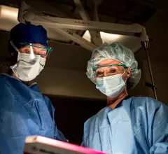 Cath lab staff working in an outpatient ambulatory surgical center (ASC) for cardiovascular procedures at a Banner Health ASC in Sun City, Arizona.