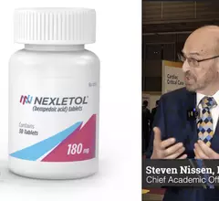 Steven Nissen, MD, chief academic officer of the Heart, Vascular and Thoracic Institute, Cleveland Clinic, explains the details from the late-breaking CLEAR Outcomes trial presented at the 2023 American College of Cardiology (ACC) meeting found bempedoic acid can be used in statin-intolerant patients to reduce low-density lipoprotein (LDL) cholesterol levels. #ACC #ACC23 Nexletol