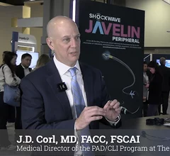 Video interview with J.D. Corl, MD, explaining the use of the new E8 and Javelin Shockwave IVL catheters in PAD.