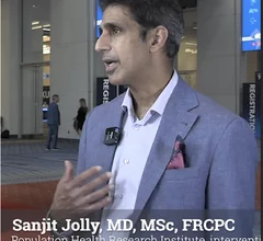 Sanjit Jolly, MD, says cholchicine failed to help heart attack patients in the CLEAR SYNERGY (OASIS 9) presented as a TCT 2024 late-breaker. 