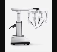 A Da Vinci Xi robot from California-based Intuitive Surgical. Researchers used these robotic surgical systems to help guide AVR in low- and intermediate-risk patients who presented with severe AS.