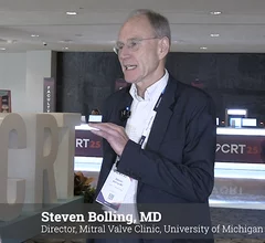 Video of Steven Bolling, MD, professor of cardiac surgery, University of Michigan, explaining trends in tricuspid valve repair and replacement at CRT 2025.