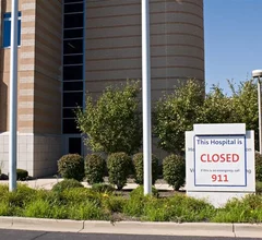 Photo of a closed hospital