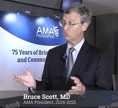 AMA president Bruce Scott, MD, warns prior authorization is hurting patients and causing doctors to call it quits.