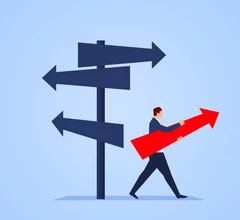 man making a decision