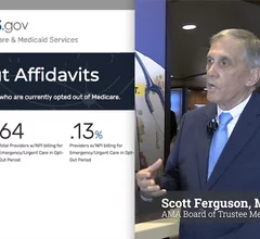 American Medical Association (AMA) Board of Trustees Member Scott Ferguson, MD, FACR, a diagnostic radiologist, discusses how and why physicians are opting out of Medicare because the payments no longer are covering their costs. Currently, the Centers for Medicare and Medicaid Services (CMS) say about 50,000 doctors have opted out of the Medicare program, or about 5% of U.S. physicians. 