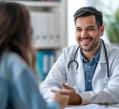 physician with patient