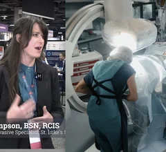 Kenzie Thompson, BSN, RCIS, cardiovascular invasive specialist, St. Luke's Mid-America Heart Institute, shares advice she gave to cath lab technologists and nurses during a session at the Transcatheter Cardiovascular Therapeutics (TCT) meeting. 