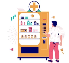 Prescription Drug Vending Machine Stock Image