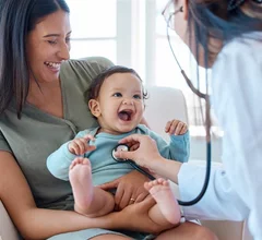 child pediatric physician doctor baby children young
