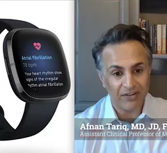 Afnan Tariq, MD, JD, FSCAI, FACC, an interventional cardiologist, assistant clinical professor of medicine at University of California, Irvine, presented first-in-man data on a passive, device-agnostic artificial intelligence (AI) platform for heart failure monitoring using consumer wearables at the recent Technology and Heart Failure Therapeutics (THT) 2026 meeting. The study showed the AI could help lower repeat hospitalizations.