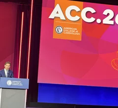 Michiel Voskuil, MD, PhD, an interventional cardiologist and professor at University Medical Center Utrecht in the Netherlands, presented his team’s data on the ACC.26 stage.