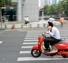 busy scooter guy