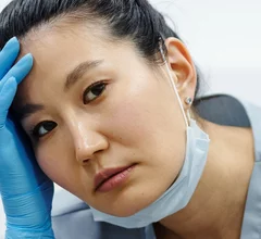 tired doctor headache