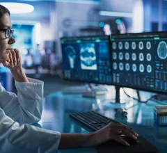 Doctor reading images