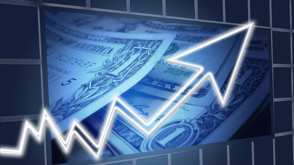 dollar money graph increase finance