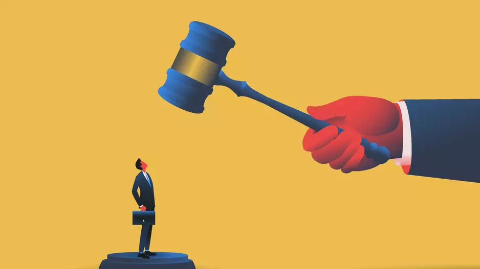 court judge gavel business man bankruptcy lawsuit 
