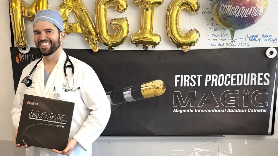 Nathan McConkey, DO, MPH, an electrophysiologist with Oregon Health & Science University (OHSU), made history when he used the Magic Magnetic Interventional Ablation Catheter.