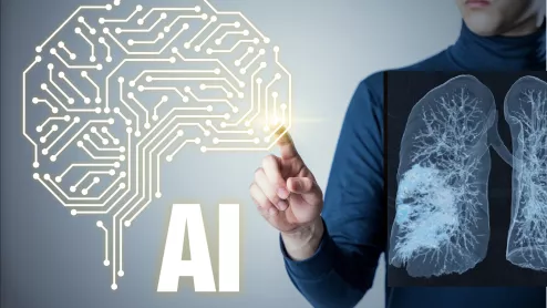 An overview of artificial intelligence (AI) in radiology with Keith Dreyer with the ACR. Images shows a COVID-19 lung CT scan reconstruction from Siemens Healthineers. #AI #radAI #ACR