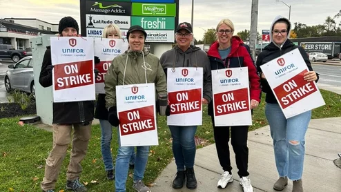 Unifor staff strike