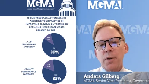 MGMA's Anders Gilberg discusses concerns on Medicare physician fee schedule