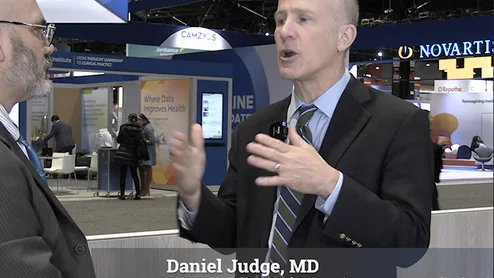 Daniel Judge, MD, director of the cardiovascular genetics program, Medical University of South Carolina, the Edwin W. and Teresa H. Rogers Endowed Chair for Cardiovascular Research, Medical University of South Carolina, presented the results of the late-breaking ATTRibute-CM study for the drug acoramidis used to treat transthyretin amyloidosis at AHA 2024. 