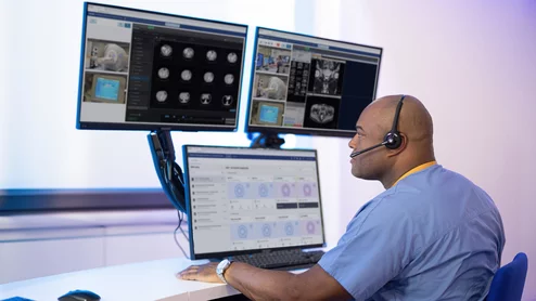 technologist remote scanning Philips Radiology Operations Command Center ROCC