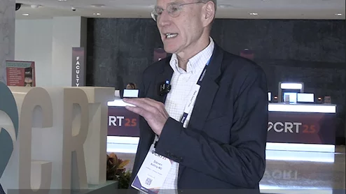 Video of Steven Bolling, MD, professor of cardiac surgery, University of Michigan, explaining trends in tricuspid valve repair and replacement at CRT 2025.