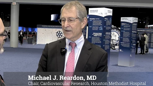 Michael J. Reardon, MD, the Allison Family Distinguished Chair in Cardiovascular Research and a professor of medicine at the DeBakey Heart and Vascular Center, Houston Methodist Hospital, explains the late-breaking five-year results of the Evolut Low-Risk Trial presented at the American College of Cardiology (ACC) 2025 meeting. The data show positive results for the Evolut transcatheter aortic valve replacement (TAVR) system vs. surgical aortic valve replacement (SAVR). 
