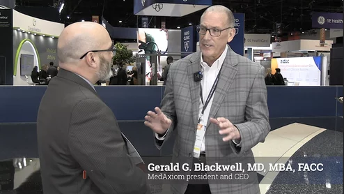 Gerald Blackwell, president and CEO of MedAxiom, discusses the business of cardiology at ACC 2025.