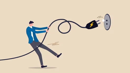 pull plug electric socket