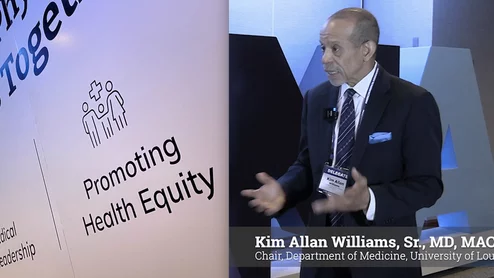 The first Black American College of Cardiology (ACC) president Kim Allan Williams, Sr., MD, MACC, MASNC, FAHA, FESC, chair, department of medicine, University of Louisville School of Medicine, explains the impact of Trump administration restrictions on diversity equity and inclusion (DEI) on healthcare programs and clinical trials that address women, minority and low-income patients.