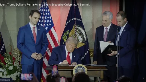 Trump AI action plan event