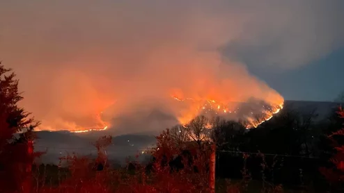Wildfire pollution image. Photo courtesy of the American Heart Association.