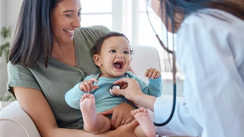 child pediatric physician doctor baby children young