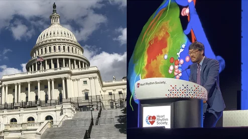 Heart Rhythm Society electrophysiology public policy advocacy through Heart Rhythm Advocates. through 