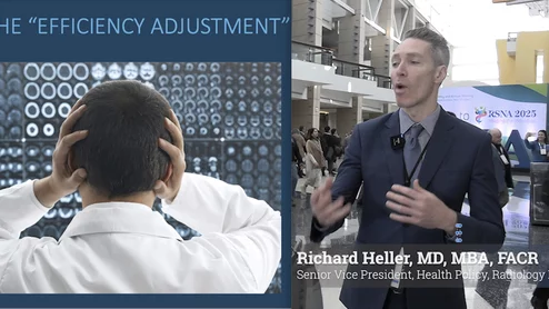 Richard Heller, MD, MBA, FACR, senior vice president of health policy at Radiology Partners, and involved in policy advocacy with the American College of Radiology (ACR) and the Radiological Society of North America (RSNA), explains the key policy issues impacting radiology, including the CMS efficiency cuts and unfair policies by Anthem insurance.