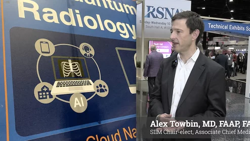 Alex Towbin, MD, FAAP, FACR, FSIIM, SIIM chair-elect, radiologist, associate chief medical information officer, associate chief, Department of Radiology, and the Neil D. Johnson Chair of radiology informatics, Cincinnati Children's Hospital, and Sylvia Devlin MS, RT, CIIP, FSIIM, SIIM treasurer and director of customer success imaging informatics, Radiology Partners, explain how SIIM helps make clinician imaging informatics champions. 