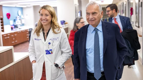 Jane E Wilcox, MD, and Neil G. Bluhm. Image courtesy of Northwestern.