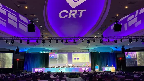 Several interventional cardiology late-breaking studies were presented at the Cardiovascular Research Technologies (CRT) 2026 meeting March 7-10, and experts from the Society of Society highlighted what they felt was most impactful to clinical practice. Photo by Dave Fornell.