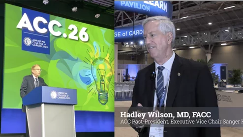  Former American College of Cardiology president Hadley Wilson, MD, FACC, executive vice chair of Atrium Health's Sanger Heart and Vascular Institute, shared his thoughts on what he saw as the key studies in the above video interview with Cardiovascular Business. He covered numerous trials in more detail in the video. #ACC26 #ACC