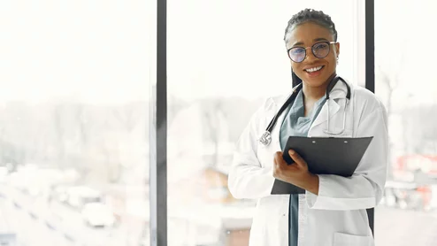 Happy doctor physician 