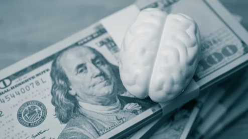 money brain artificial intelligence dollars 