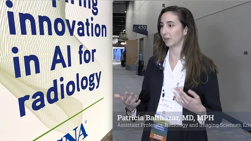 Patricia Balthazar, MD, MPH, is an Assistant Professor of Radiology and Imaging Sciences at Emory University School of Medicine, Divisions of Abdominal Imaging and Imaging Informaticsm explains if AI in radiology is a friend foe or time thief.