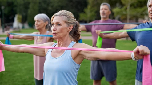 exercise aerobic training fitness resistance training older woman