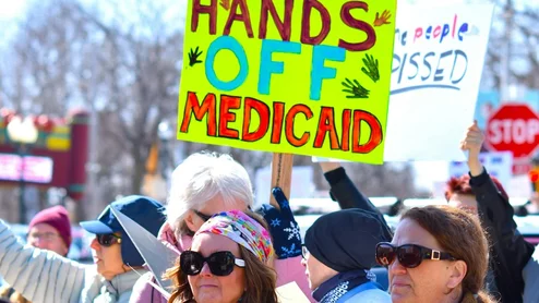 Medicaid protesters