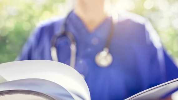Doctor reading