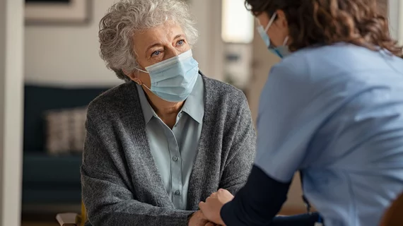 Patient doctor with masks. A team of specialists from Cleveland Clinic reviewed nearly 3,000 medications, writing that a common type 2 diabetes medication offered the most potential as an effective treatment for AFib. 