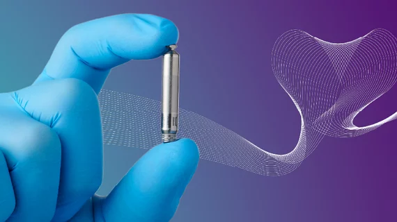 Abbott’s Aveir single-chamber (VR) leadless pacemaker FDA approval for treating patients with bradycardia. Image courtesy of Abbott.